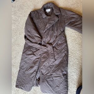 Brown Quilted Robe